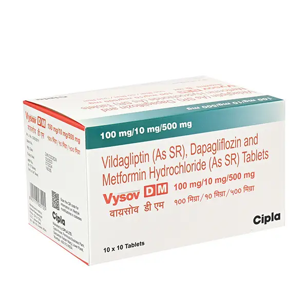 Vysov DM 10mg/500mg/100mg Tablet